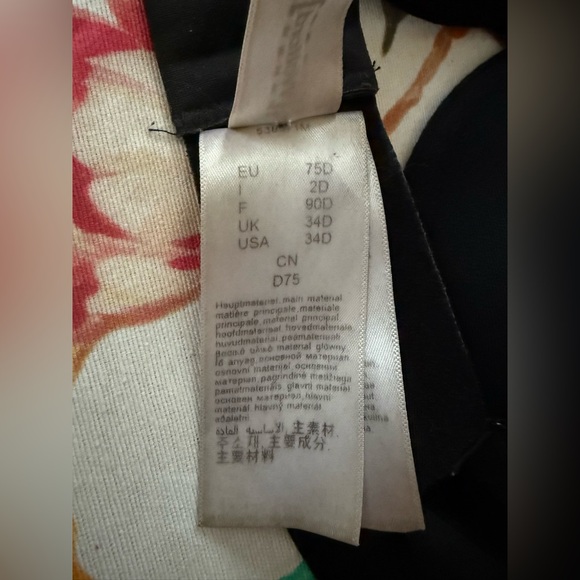 Elegant Black Women's Bra size 34D [Wolford brand bra eye& hook back closure - Picture 9 of 16